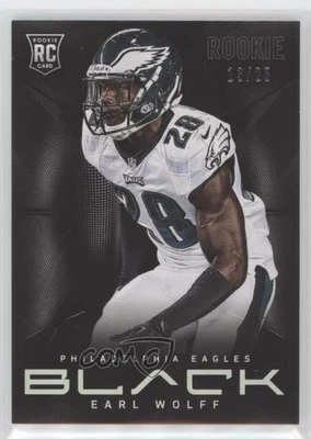 2013 Panini Black Rookie Platinum /25 Earl Wolff #137 Rookie RC - Image 1 of 2
