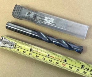 11.1MM CARBIDE DRILL 1536SU05C-1110 12MM SHANK DIA 118MM OAL COOLANT THRU ITEM C - Picture 1 of 9