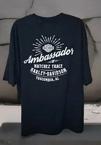 T-shirt Harley-Davidson nera taglia 3XL Tuscumbia, AL manica corta - Foto 1 di 5