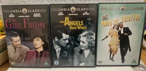Lot of 3 Cary Grant DVDs Region 2 PAL Version Awful Truth Girl Friday Only Angel - Picture 1 of 6