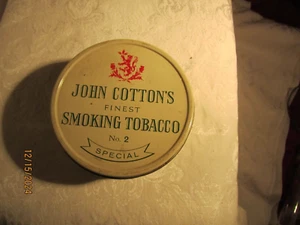 John Algodón Fumar Tabaco Nº 2 100 g Lata de Metal Vacía Hecho en Reino Unido - Imagen 1 de 8