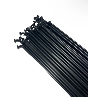 Radios y tetinas de bicicleta - 14G - TITANIO (NEGRO) - Longitud personalizada Foto 1 de 4