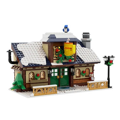 MOC: Large, Furnished Cafe with a Kitchen, Eating Area 845 Pieces Gift DIY - Image 1 of 2