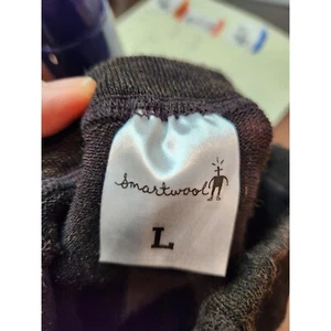 Camicia uomo Smartwool strato base nera taglia L lana merino leggera calda - Foto 1 di 5