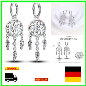 NARMO 925 Sterling Silber Dangle Ohrringe für Frauen mit Cubic Zirkonia und M... - Bild 1 von 6
