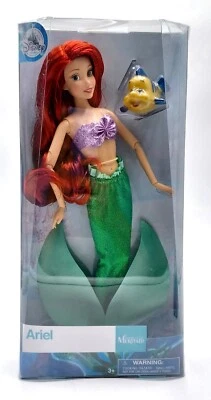 Disney Ariel Puppe & Flounder / Classic Meerjungfrau Arielle & Fabius / NrfB - Bild 1 von 4