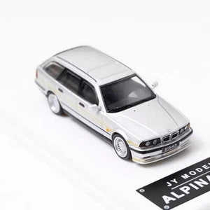 JY Model 1/64 Scale BMW E34 Touring Alpina Silver Diecast Car Model Toy Gift - Picture 1 of 6