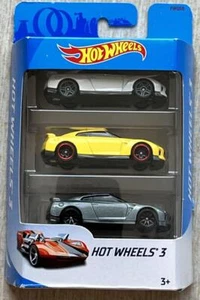 Hot Wheels 2017 NISSAN GT-R R35 3 Set Pack Mini Car Figure New - Picture 1 of 1