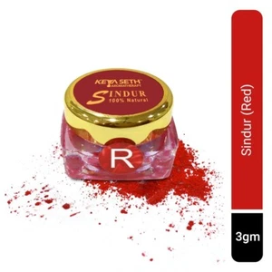 KEYA SETH AROMATHERAPY 100% Natural Dust Sindoor Red 3 gm Free Ship - Foto 1 di 6