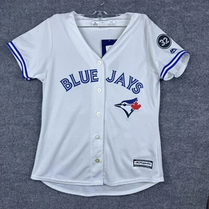 NWT Toronto Blue Jays Roe Halladay Majestic Authentic Jersey Home Women's Medium - Picture 1 of 19