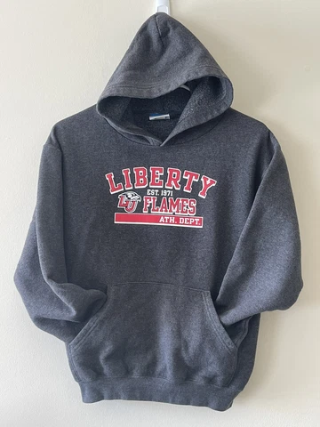 Liberty Flames Athletic Dept. - Champion Eco Fleece Hoodie - Youth Large (10-12) Cover