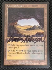 Caves of Koilos *Signed by James Nelson* - Apocalypse Magic Card MTG