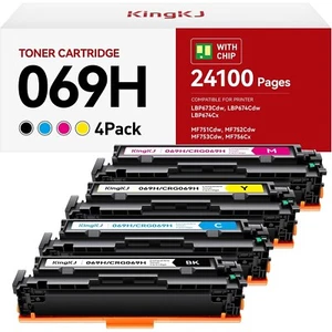 069 069H Tonerkartusche Set High Capacity 4er Pack kompatibel für Canon 069H 069 - Bild 1 von 6