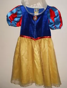 DISNEY STORE EXCLUSIVE GIRLS SNOW WHITE DRESS COSTUME XS 4 - Picture 1 of 3