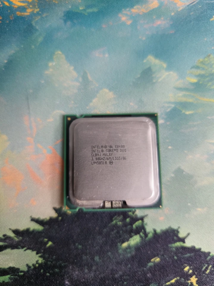 CPU Intel Core 2 Duo E8400 3.0 Ghz 6 MB 1333 Mhz  Sockel 775 Prozessor SLB9J  # - Imagen 1 de 1