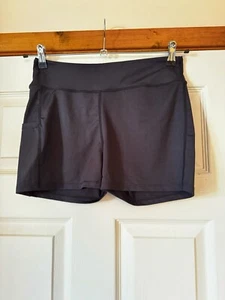 Women’s South Beach Black Shorts UK 14 Short Leggings Drawstring Sports - Picture 1 of 4