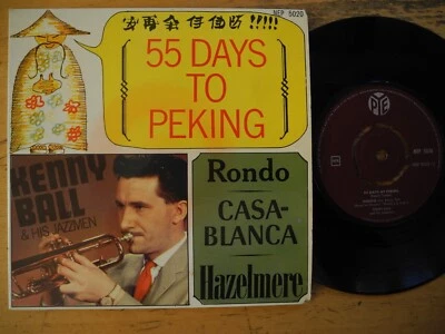 KENNY BALL 55 Days At Peking / Casablanca / Rondo + 1 EP 45 7" 1964 Sweden VG+ - Image 1 of 2