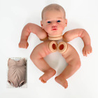 20in Painted Reborn Doll Kits Lifelike Baby Newborn with Cloth Body DIY Boy Girl