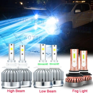 8000K LED Headlight Fog Light Bulbs for Chevy Silverado 1500 2500 3500 2003-2006 - Picture 1 of 12