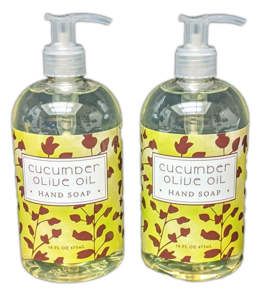Set of 2 Greenwich Bay CUCUMBER OLIVE OIL Shea Butter Hand Soap, 16oz. Each - Image 1 of 1