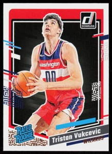 2023-24 Donruss Tristan Vukcevic #230 BASKETBALL Rookie Washington Wizards RC - Bild 1 von 2
