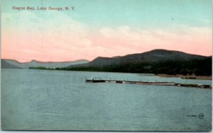 1910s Early NY Postcard Hague Bay Lake George New York Adirondacks Unposted - Picture 1 of 2