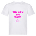 Enima@ Kid's Tshirt Tee Shirt T Lyric Gift Custom Music Pink
