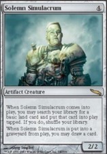 Mirrodin Solemn Simulacrum x1 Light Play, English Magic Mtg M:tG