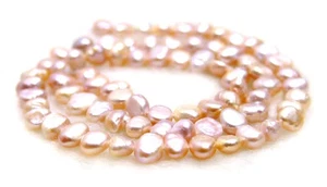 Natural 6mm Baroque Purple Pearl Loose Beads for Jewelry Making DIY Strand 14'' - Picture 1 of 6