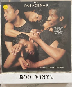 The Pasadenas~To Whom It May Concern Vinyl LP Record +Picture Lyric Inner EX/VG - Picture 1 of 4