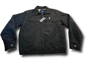 Polo Micro Fleece Golf Jacket Black - New With Tags - Picture 1 of 10