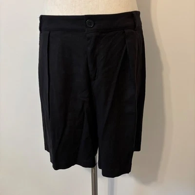 NYDY Pleated Bermuda Shorts Bermuda Black Women's Size 8 Not Your Mothers Jeans - Image 1 of 4