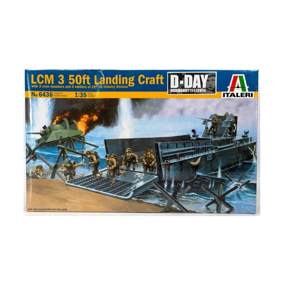 Maquette Historique Italeri LCM 3 50FT Bateau De Débarquement SW (VG+/Neuf) - Photo 1/1