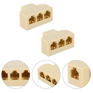 2 PCS Digner De Téléphone Adaptateur Mural Téléphonique Répartiteur Prise Voies - Afbeelding 1 van 12