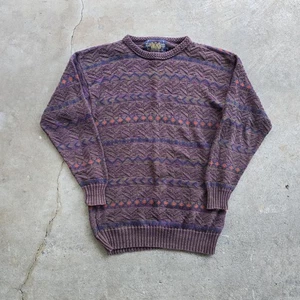 VTG 90s RALPH LAUREN Chaps Boy Scout Sweater Mens XL Textured Knit RARE - Picture 1 of 3