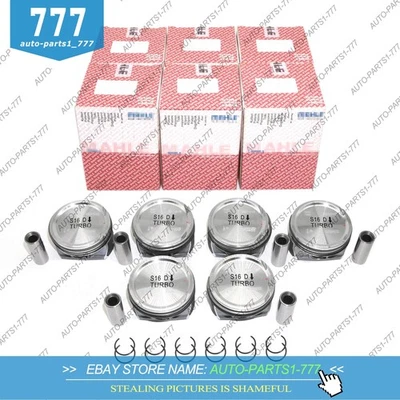 6X STD Pistons & Rings for Volvo XC70 S60 S80 V60 XC60 3.0T T6 B6304T 30750892 - Image 1 of 4