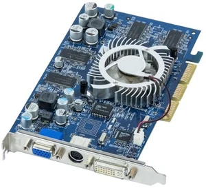 GRAFIKKARTE NVIDIA GEFORCE4 TI4200 128MB 02211A-1.0 AGP - Bild 1 von 2