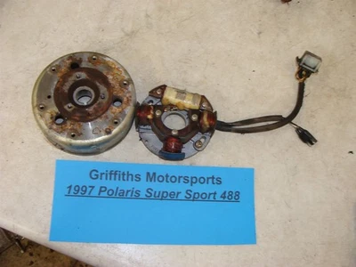 1997 Polaris Indy Super Sport 488 F/C Fuji stator magneto flywheel gen generator - Image 1 of 4