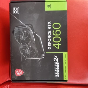 MSI GEFORCE RTX 4060 VENTUS 2X BLACK OC EDITION 8GB GRAPHICS CARD BRAND NEW - Afbeelding 1 van 4