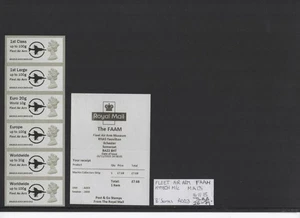 MACHIN Ma13 FAAM A003 NEW LOGO NOVEMBER 2015 Collector Strip POST GO FV £17.65 - Picture 1 of 1