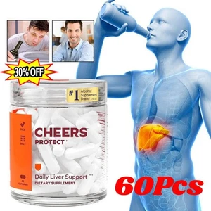 Cheers-Protect | Daily Liver Supplement for Drinkers with L-Cysteine + DHM-60Pcs - Picture 1 of 9