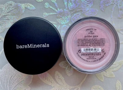 bareMinerals GOLDEN GATE Loose Powder Blush .85g XL ~ NEW/SEALED - Image 1 of 2
