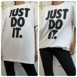 Camiseta Nike Just Do It Vintage Años 90 | Camiseta Blanca Streetwear Unisex | Talla XL - Imagen 1 de 12