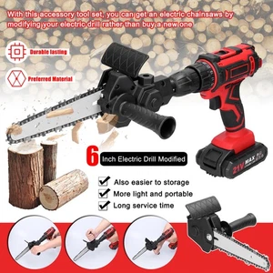 Electric Drill to Chainsaw Adapter - 6-13mm Collet Portable & Easy Use - Picture 1 of 6