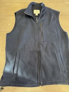 St. John’s Bay Men’s Vest L Blue – Outdoor Utility Zip Front, Multiple Pockets - Picture 1 of 4