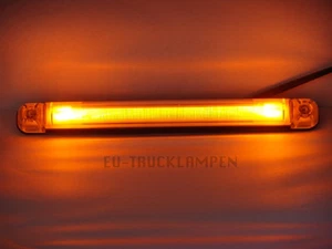 LED UMRISSLEUCHTE - LICHTLEITERTECHNINK MIT 2 LED - GELB - 242 x 28 MM - Bild 1 von 1
