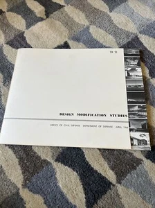 Design Modification Manual Bomb Shelter Original 1968 Book Fallout  Cold War CD - Picture 1 of 12