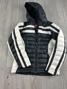 Spyder Jacket Youth Girls Size Large Black And White Puffer insulated - Picture 1 of 9