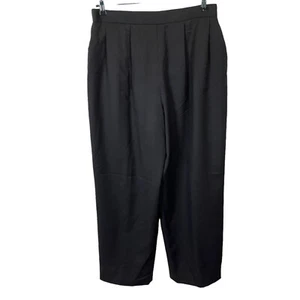 Norm Thompson Pants Wool Trousers Women Plus SZ 20 Pleats Elastic Back High Rise - Picture 1 of 12