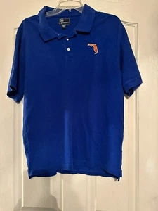 Polo Uomo Tradizioni di Stato Blu Polo Logo Florida Taglia L - Foto 1 di 4